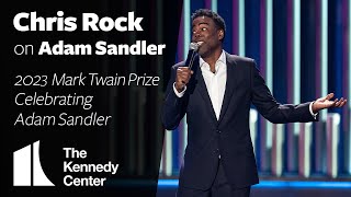 Chris Rock on Adam Sandler  2023 Mark Twain Prize [upl. by Yelnats]