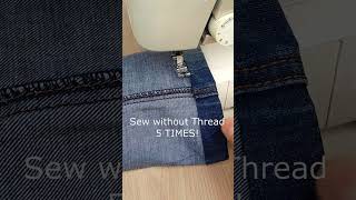 Sew Thick Denim Hem without Problem [upl. by Hrutkay]