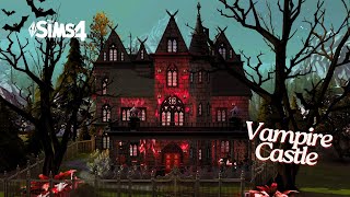 Vampire Castle In the Sims 4  Speed Build  Autumn Build [upl. by Elbam978]