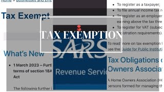 Entrepreneur Let’s Talk Ep 13 SARS  Tax Exemption  Qualifying Organisations  South Africa [upl. by Stanwinn]