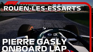 F1 2021 RouenLesEssarts  Pierre Gasly Onboard  Assetto Corsa [upl. by Zenitram]