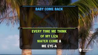 Baby Come Back  Pato Banton amp UB40 Karaoke Version [upl. by Gee]