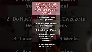 5 Essential Tips for Optimal Laser Hair Removal Resultsyoutubeshortsshortstrendingtipsfypedit [upl. by Eisle]