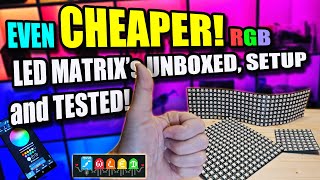 EVEN CHEAPER LED Matrix Panels  Unveiling Brilliance PT2 Unboxing and Live Showcase [upl. by Akeylah]