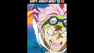 KOBYS HONESTY IMPACT 🥶🥵 onepiece koby monkeydgarp marine pirateking luffy otaku anime [upl. by Fasto762]