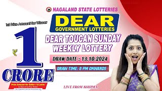 LOTTERY SAMBAD DEAR 8 PM 13102024 NAGALAND LOTTERY LIVE DEAR LOTTERY LIVE LOTTERY SAMBAD LIVE [upl. by Nadbus]