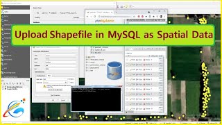 Upload Shapefile in MySQL as Spatial Data  QGIS  FWTools  GISSchools [upl. by Illil]