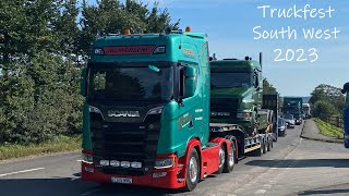 Trucks Leaving Truckfest Shepton Mallet 2023 [upl. by Netsuj214]