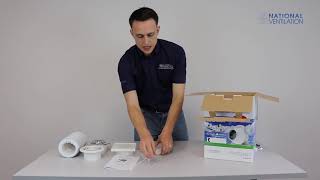 National Ventilation Monsoon Shower Fan Extract Kit – What’s in the box [upl. by Roch]