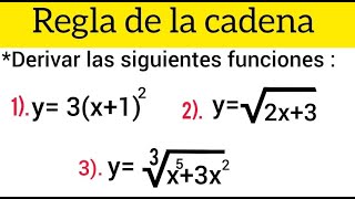 Regla de la cadena  Derivadas con raíces EXPLICACIÓN DESDE CERO [upl. by Ranchod338]