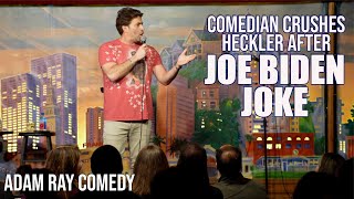 Comedian CRUSHES Heckler After Joe Biden Joke [upl. by Larrabee]