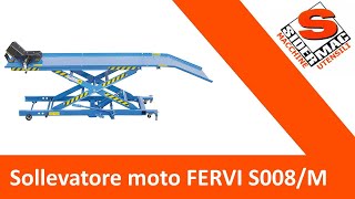 Sollevatore idraulico per moto FERVI S008M nuovo  Sidermac Machine Tools [upl. by Ahseenat]