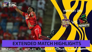 Extended Highlights  Trinbago Knight Riders vs St Kitts and Nevis Patriots  CPL 2024 [upl. by Harp]