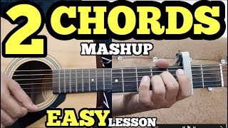 2 Open Chords 5 Easy Hindi Songs on Guitar For Beginners  Bollywood Guitar Mashup by Fuxino [upl. by Triley]