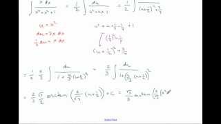 uSubstitution and arctan integral example [upl. by Madelaine765]