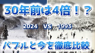 【その差4倍！？】バブル期と現在のスキー場の来場者数ランキングを比較すると衝撃の結果が…！ [upl. by Suicul]