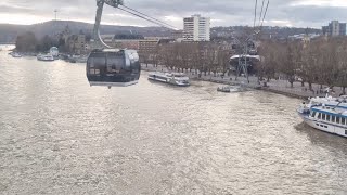 Cable Car 🚡 🚠 Koblenz  Germany 🇩🇪 [upl. by Ecirtahs735]