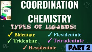 COORDINATION CHEMISTRY BSc Chemistry Part 2 Ligands Bi Tri Tetra Hexadentate Flexidentate [upl. by Siroled]