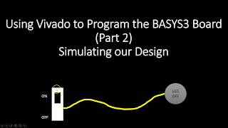 Using Vivado to Program the BASYS3 Board Part 2 Simulating your Design [upl. by Pontone]