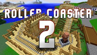 Minecraft  Roller Coaster 2  Realistic Amusement Park Builds 7 [upl. by Salmon]