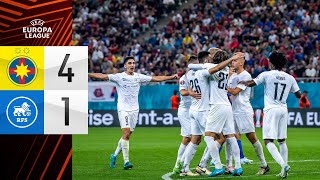 FCSB 41 FC RFS  HIGHLIGHTS  LABĀKIE MOMENTI  UEFA EUROPA LEAGUE [upl. by Isnan]