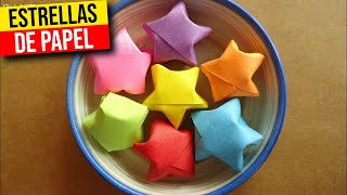 🌟 COMO hacer ESTRELLITAS DE PAPEL🌟HaunterMake [upl. by Agbogla681]