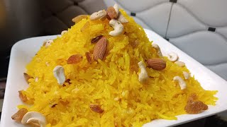 Zarda ki Recipe  Meethe Chawal Ki Recipe  Degi Style Zarda  Soft and Long Grain Rice [upl. by Pippa]