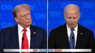 First 2024 BidenTrump Debate Biden trails off while speaking during the CNN presidential debate [upl. by Davie]