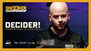 TENSE DECIDER  Luca Brecel vs Kyren Wilson  Riyadh Season Snooker Championship 2024 [upl. by Nagam]