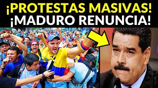 VENEZOLANOS TOMAN LAS CALLES CON PROTESTAS MASIVAS ¡MADURO RENUNCIARÍA [upl. by Agbogla]