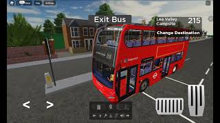 215 bus route Walthamstow Central  Lea Valley Campsite [upl. by Inez395]