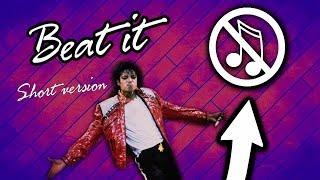 Michael Jackson  BEAT IT  Without Music  Short Version [upl. by Henryetta]