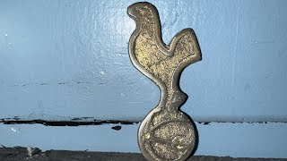 Melting brass  sand casting Tottenham Hotspur football badge  asmr [upl. by Carbrey255]