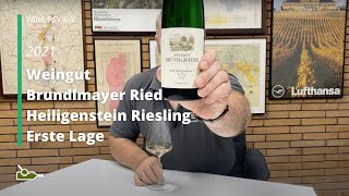 Wine Review Weingut Brundlmayer Ried Heiligenstein Riesling Erste Lage 2021 [upl. by Ahsirkal]