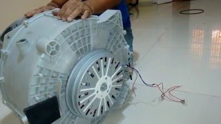 COMO FAZER UM GERADOR DE ENERGIA COM MOTOR DE MÁQUINA DE LAVAR  Parte 1 [upl. by Attennek330]