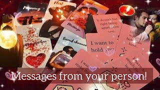 💕CHANNELLED LOVE MESSAGES FROM YOUR PERSON💕VO AAPSE KYA KEHENA CHAHTE HAI 💕HINDI TAROT555tarot ​ [upl. by Komsa]