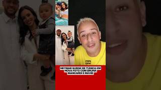 Neymar surge de túnica em nova foto com BrunaBiancardi e Mavie [upl. by Hymie]