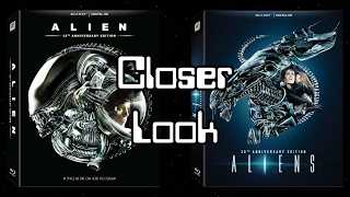 Closer Look  Alien and Aliens Anniversary Edition Blurays [upl. by Aicemaj955]