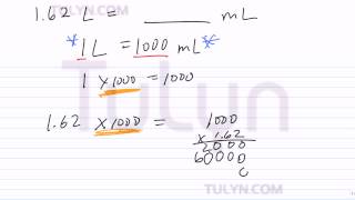 Conversion of Metric Units Liters to Milliliters [upl. by Sira]