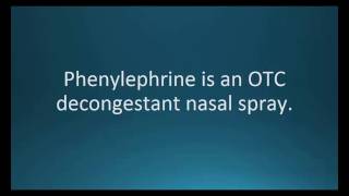 How to pronounce phenylephrine NeoSynephrine Memorizing Pharmacology Flashcard [upl. by Crandell54]