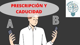 PRESCRIPCIÓN Y CADUCIDAD [upl. by Joela974]