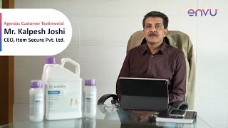 Agenda – Customer Testimonial  Mr Kalpesh Joshi CEO  Item Secure Pvt Ltd [upl. by Magee]