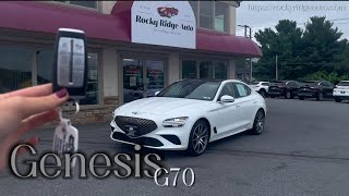 2022 Genesis G70 AWD Prestige White [upl. by Sorenson]