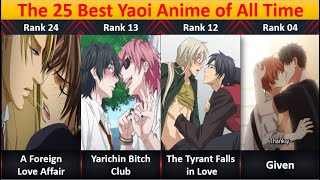 Ranked The 25 Best Yaoi Anime of All Time [upl. by Hairem]