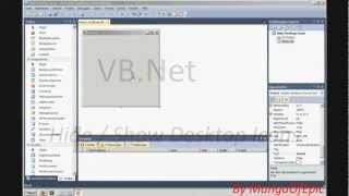Visual Basic  HideShow Desktop Icons [upl. by Arvell]
