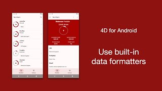 4D for Android  Use builtin data formatters [upl. by Droffats]