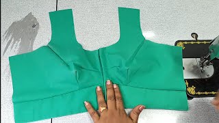 normal blouse 36 size stitching for beginners in telugustep by step వివరంగా [upl. by Gnim946]