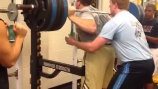 Quenton Nelsons sweet 500 lb squat [upl. by Lesnah971]