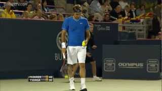 Roger Federer 4 Aces en un mismo game Montreal vs Tsonga HD [upl. by Htebazle]