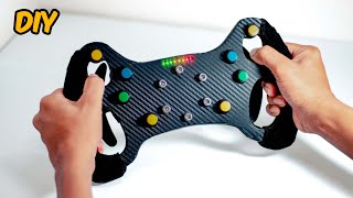 How To Make Simple F1 Gaming Steering Wheel  DIY [upl. by Ahsed]